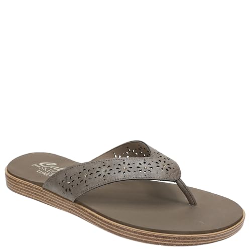 Tongs Skechers femme Summer Cove 39.5 amorti optimal et maintien du pied taupe
