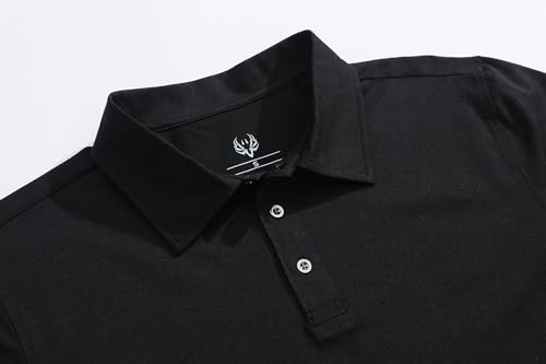 Men's Active Polo Shirt Lightweight Short Sleeve Athletic Golf Polos Daily Stylish Collared Shirts4