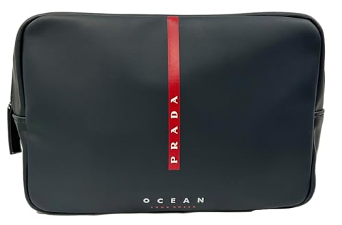 Prada OCEAN LUNA ROSSA Bolsa de Higiene Pessoal Zíper Bolsa de Viagem Fragrância Azul Preto Bolsa Cosmética (21 C X 14 cm A X 7 L) - Masculino - 1151