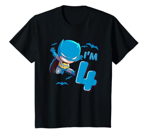 Batman 4th Birthday Cute I'm 4 Camiseta