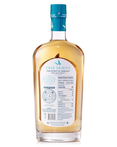 Free Spirits - Non-Alcoholic Tequila Alternative - Award-Winning - The Spirit of Tequila - Low Calorie, Low Sugar, Vegan, Gluten-Free, Mood Lifting Vitamins -750ml - Thumbnail 2