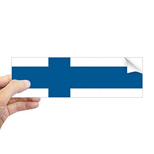 Adhesivo de bandera de Finlandia rectangular con colores de alta nitidez 2