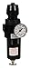 Dixon CB6-02MGMB Compact Filter/Regulator, Manual Metal Bowl with Sight Glass, 64 SCFM, 1/4"