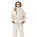 Boys Girls Ski Suit Kids Snowsuits 2 Piece Winter Waterproof Down Jacket Snow Pants Ski Bibs Overalls Snowboarding Clothes (White, 13-14 Years)