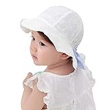 【Sonnenschutz】: Dieser Baby-Sonnenhut ist breit genug, um Ihrem Kind einen hervorragenden Sonnenschutz zu bieten und den Kopf, die Augen, das Gesicht und den Hals des Kindes vor schädlichen UV-Strahlen der Sonne zu schützen. Kinder-Sonnenhut mit breiter Krempe bietet zusätzlichen Sonnenschutz für Babys, Säuglinge und Kleinkinder.