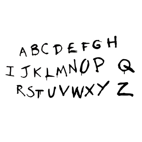 Buchstaben Wandaufkleber Selbstklebend Schwarzer Alphabet Wandtattoos Raumdekor, Selbstklebende Tapete, Dekorativer Wandaufkleber, 50 X 90 Cm