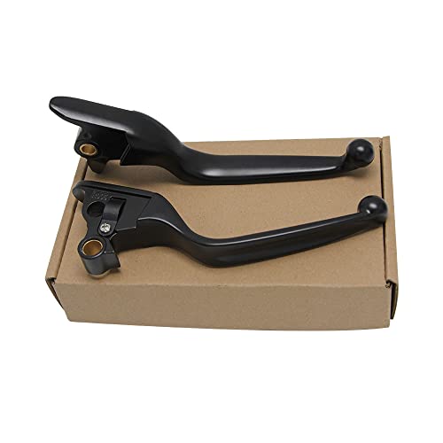 Levier d'embrayage moto et frein noir réglable pour Harley Davidson Softail Fat Boy Slim 2015-2024