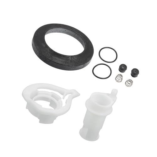 Image of Motoforti 42049 Water Valve Style II Kit for Aqua Magic Style II Permanent Toilets /Leak-Resistant RV Toilet Water Assembly Valve Kit / 1Set Long-lasting, Black, White