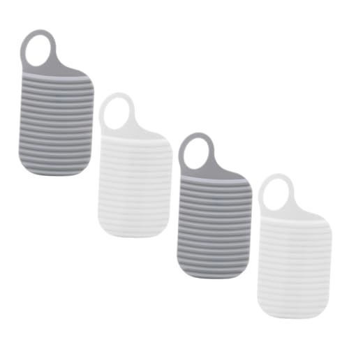 FOMIYES 4pcs Non- Hand Folding Washboard Double-Sided Laundry Board for Efficient Hand Washing Clothes for Socks Underwear Clothing and More