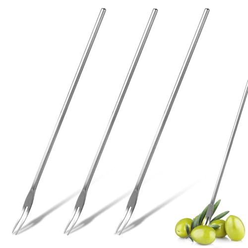 3PCS Pickle Fork, Olive Fork, Pickle Forks Silverware Sets, Kitchen