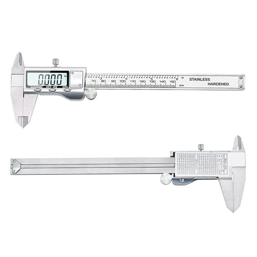 Calibrador vernier digital de acero inoxidable de 6 pulgadas para mediciones precisas 6
