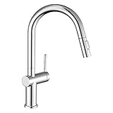 【KÜCHENARMATUR MIT WASSERSPARENDEM PERLATOR】Der spezielle Belüfter der wasserhahn küche macht das Wasser glatter und spritzfreier, wodurch das Wasser bis zu 40% gespart werden kann. Und Sie können den von uns konfigurierten Schlüssel verwenden, um den Bubbler zu zerlegen, damit Sie ihn regelmäßig reinigen können.