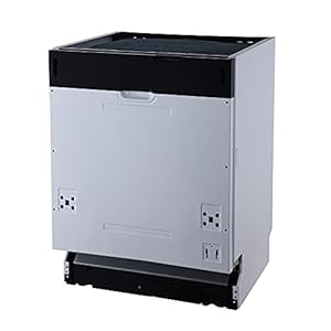 Respekta Spülmaschine vollintegriert 60 cm/Einbau-Geschirrspüler mit Besteckkorb / 4 Programme/Startzeitvorwahl / 12 Maßgedecke / GSP60VV / leise 49 dB