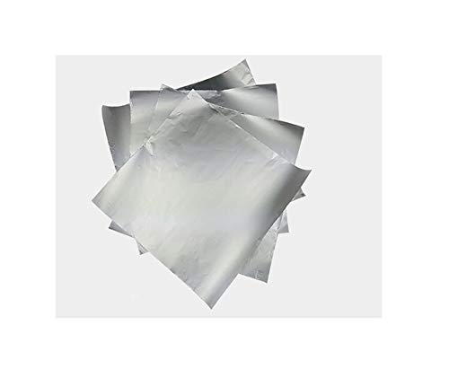 NAXIAOTIAO Catering Wrapping Baking Tin FoilHigh Temperature Resistant Thick Aluminum Foil Paper 100 SheetsIndividual Thick Kitchen Foil Sheets25 microns