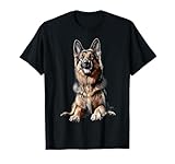 Illustration de chien berger allemand T-Shirt