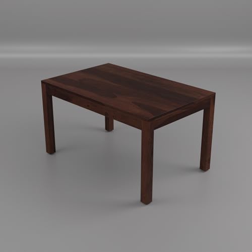 Image of 55 Inch Length Solid Wood Cane 6 Seater Dining Table Set | Six Seater Dining Table With 6 Cushions Chairs For Dining Room | 6 Seater Dining Set for Hotel Restaurant | Sheesham, F-Walnut