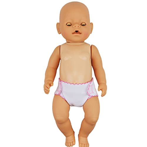 Toyvian 6pcs Baby Doll Accessories - Diapers, Underwear, Reusable DIY Diaper Bag
