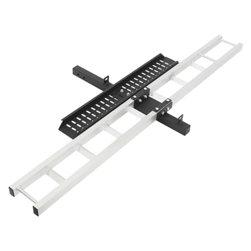 Portabiciclette resistente – 204,1 kg gancio di traino per moto da cross con rampa di carico e cinghie per un facile trasporto (capacità singola bicicletta)