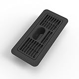 EverVent Floor Register with Built-In Humidifier & Dust Filter - for Better Indoor Air – Easy Top-Fill Reservoir, Low Maintenance, No Electricity, 4x10", Black (Black)