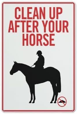 Clean Up After Your Pet Aluminum Metal Warning Sign 8X12