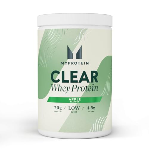 Myprotein Clear Whey Isolate Protein Powder - Apple - 500g - 20 Servings - Cool and Refreshing Whey Protein Shake Alternative - 20g Protein and 4g BCAA per Serving 500 g