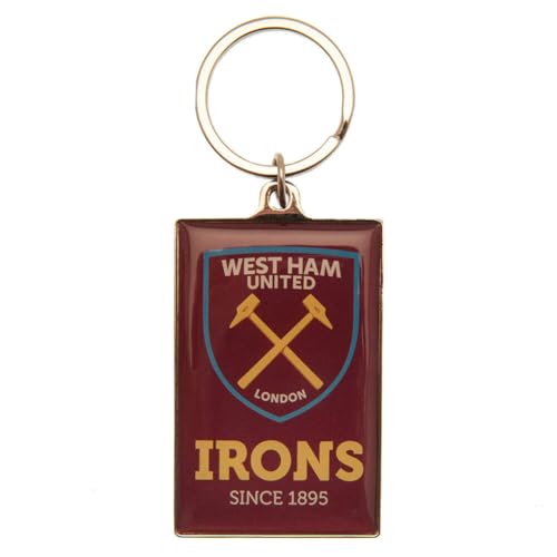 Image of West Ham United FC Deluxe Keyring Official Merchandise