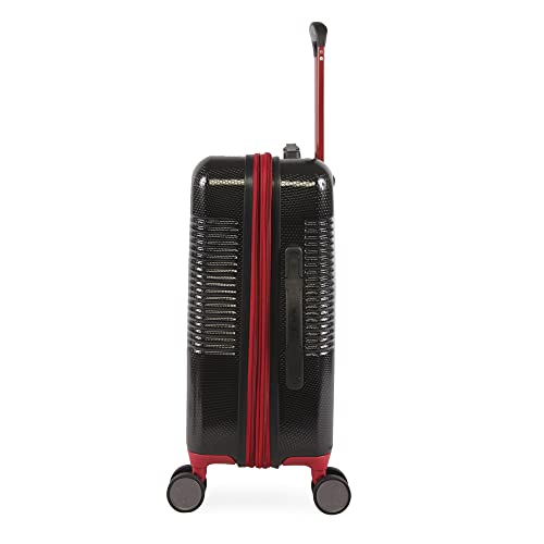 Hurley Looper Hardside Spinner Luggage, Black Red, Carry-On 21-Inch3