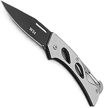 Alexvyan Foldable Knife (Manual) For Kitchen, Home,Travel and Office Tool Carbon Steel (Silver W24)