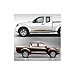 TENGFEIYKYI 2PCS Car Door Side Stickers for Nissan Navara NP300 D40 D23 Nismo JDM Auto Accessories Skirt Stripes Decor Vinyl Film Decals ﻿