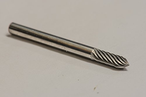 Fresa SG-43 de carburo sólido corte simple 1/8" x 3/8" miniatura 1