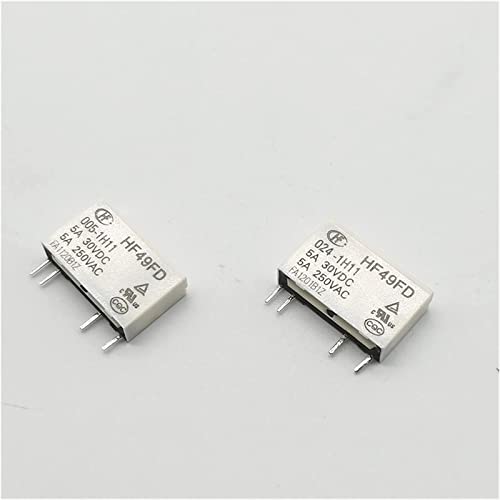 Relé de circuito electrónico HF49FD con capacidad de 5A para control industrial seguro 4
