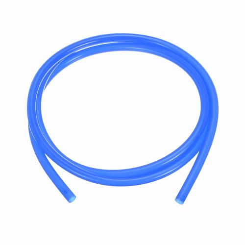 uxcell 4mm ID x 6mm OD Silicone Tubing, 3.3ft High Temp Silicone Air Tube Drip Irrigation Hose Pipe for Home Brewing Wine Beer Line and Aquaponics, Blue