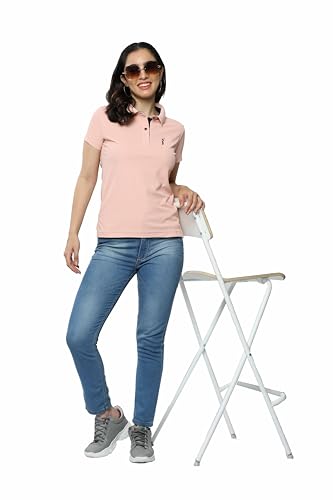 Image of STELLERS Women's Premium Polo T-Shirt, Regular Fit | Odour Resistant | Wrinkle Free | Quick Dry | Stretchable | Lightweight | Breathable | Sustainable | Anti-Static | Feather Touch Feel