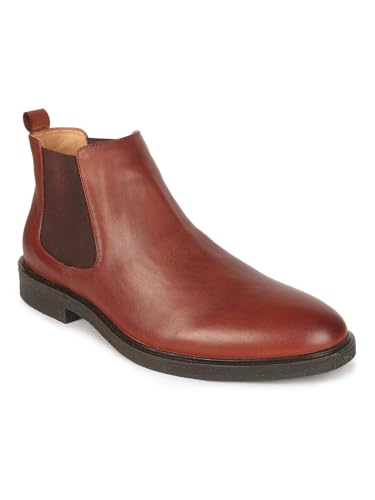 Image of Carlton London Classic Slip-On Ankle Chelsea Boots for Men