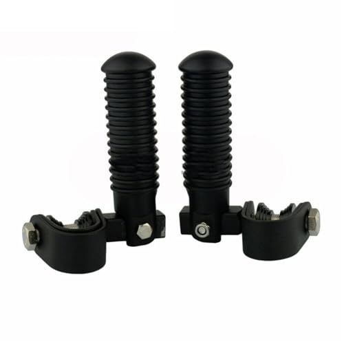 Repose-pieds de moto pliables 25mm et 32mm noir pour un confort de route optimal