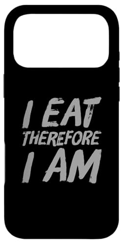 �H�ׂ� ���p �e�L�X�g �ʔ��� �l �ʔ��� I Eat Therefore I'm �X�}�z�P�[�X iPhone 17 Pro Max �p