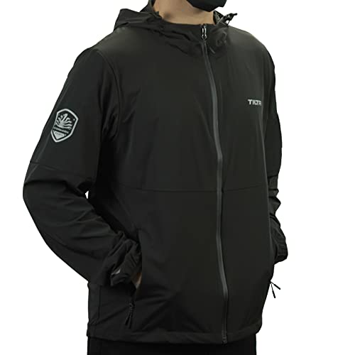TILTA UV-Shirt UPF 50+ Sonnenschutz Langarm mit Kapuze Wasserdicht Wandern Outdoor Sport Golf Radfahren Fotografie Laufen Top für Männer und Frauen - Schwarz L TA-AW-L-B Cover
