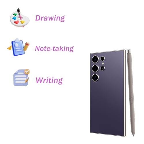 Image of S24 Ultra S Pen for Samsung Galaxy S24 Ultra Stylus Replacement, Violet | WithBluetooth, S24 Ultra Stylus S Pen Replacement for Samsung Galaxy S24 Ultra Stylus, EJ- PS928BJEGUS, 4096 Levels Pressure