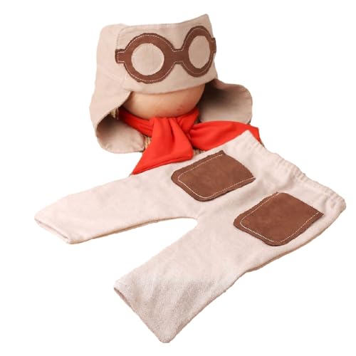 Infant Photography Props Suspender Pants Eye Glasses Cap Baby Photo Suit Photoshooting Props Clothes Newborn Shower Gift