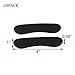 HEVSTIL 8-Pack Long Strip Drum Silencers Pads Soft Clear Drum Dampeners Gels Silicone Gel Pads Drum Mute for Drums Cymbals Tone Control(Black)