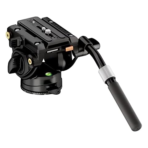 Cabeza Fluida Cayer con Placa de Liberación Rápida y Mango Telescópico Cover