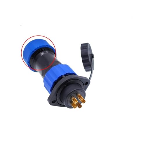SP20 IP68 �h���R�l�N�^ 2/3/4/5/6/7/9/10/12/14 �s���R���Q�[�g�`���[�u�d���R�[�h�R�l�N�^�t�����W�\�P�b�g(5 pin Flange)