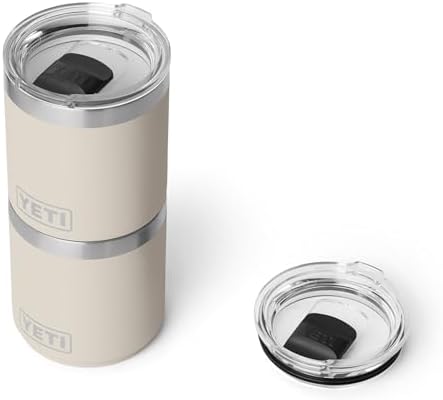 YETI Rambler 10 oz Ceramic Lined Lowball 2.0, Vacuum Insulated with MagSlider Lid, Cape Taupe — view 2