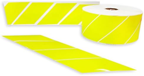 Left YELLOW FLOURESCENT Chevron Tape 100m