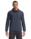 IMPERMEABLE: esta cortavientos impermeable para hombre está equipada con un revestimiento DWR y protege de forma fiable contra la lluvia ligera. El tejido apretado es resistente a la abrasión, antibolitas y especialmente duradero.