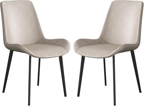 Juego de 2 sillas de comedor, versátiles para escritorio, dormitorio, maquillaje, restaurante, ocio, negociación y relajación, soporte de diseño moderno