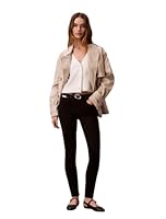 Calvin Klein Jeans Women's Mid Rise Skinny Jeans, Ck Classic Black, 32 R