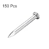 uxcell Hardware Nails Carbon Steel Point Tip Wall Cement Nail 25mm(1) 2mm Rod Dia 150pcs