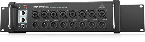Behringer SD8 I/O Stage Box mit 8 fernsteuerbaren Midas-Vorverstärkern, 8 Ausgängen, AES50-Netzwerk und ULTRANET Personal Monitoring Hub
