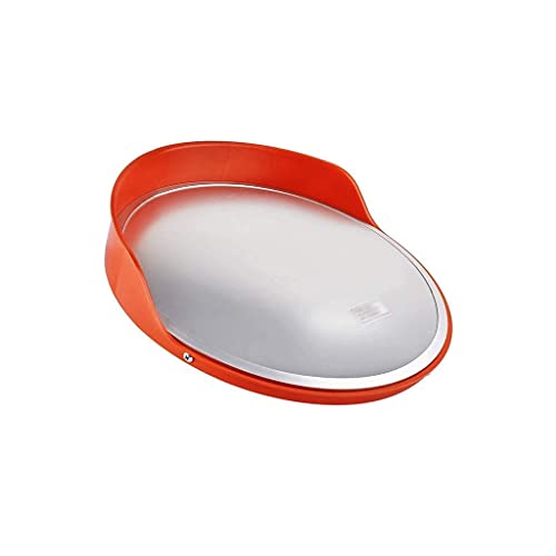 Miroir grand angle convexe rouge de 75cm avec vision panoramique nette - 2